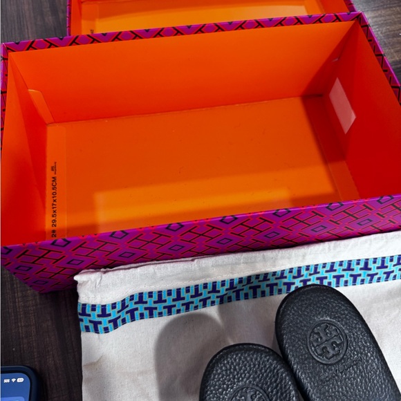 Tory Burch’ Ines Mule Sandal 55mm Black Leather Heeled Slide Size 7 (Never Worn) - Picture 13 of 17